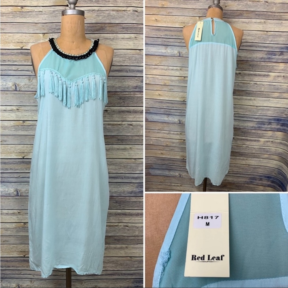 NWT Red Leaf dress M